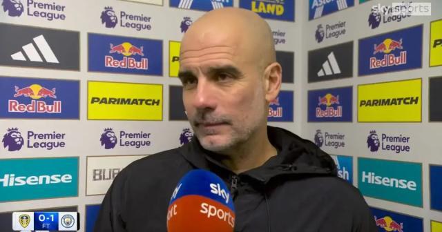 kaiyun-瓜迪奥拉：感谢英足总让曼城有更少时间备战皇马